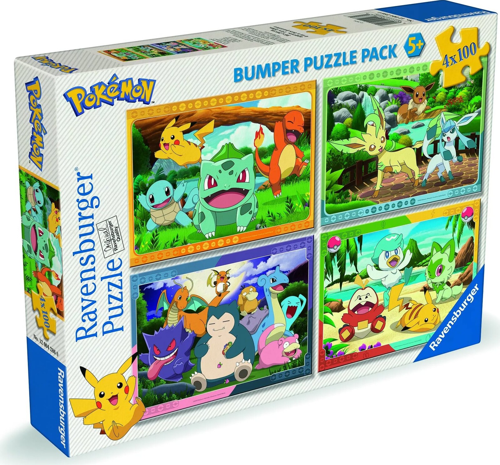 Ravensburger 120042860 Pokémon 4× 100 dielikov