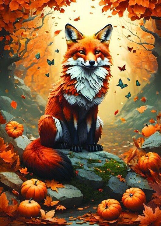 ALIPSON Puzzle Podzimní liška 500 dílků