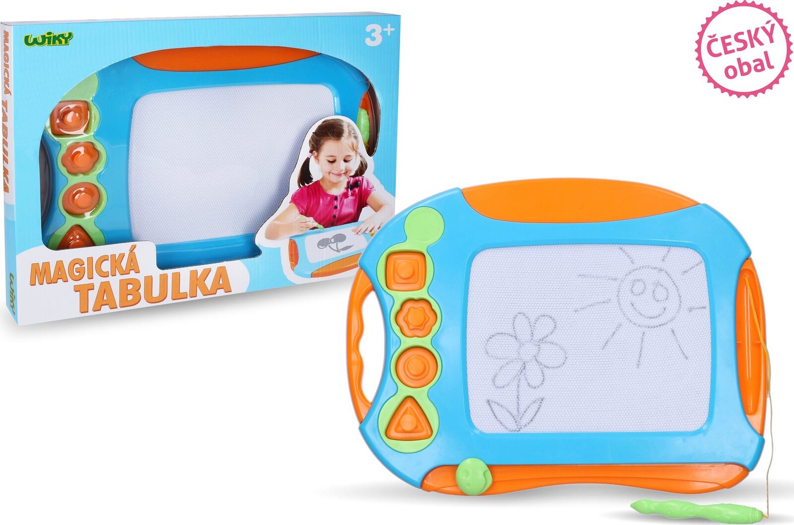 Wiky Magnetická tabuľka na kreslenie, farebná