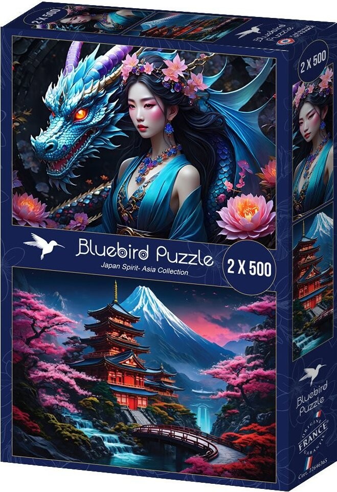 Bluebird Duch Japonska 2x500 dílků