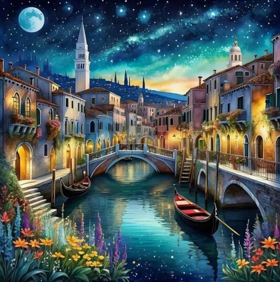 Norimpex Nočné Benátky 30 × 40 cm