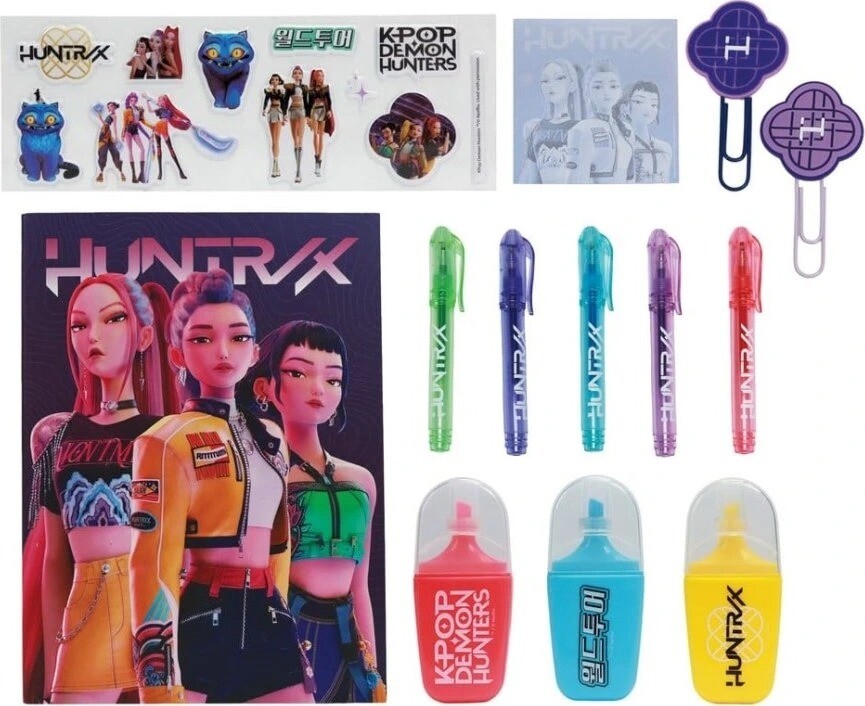 KPop Demon Hunters - Huntrix - školní set velký