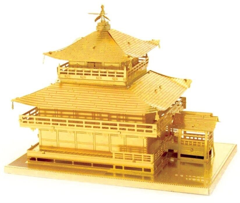 Metal Earth 3D puzzle Chrám Kinkaku-ji (zlatý)