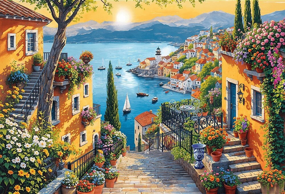 TREFL Puzzle Přímořský výhled 1500 dílků