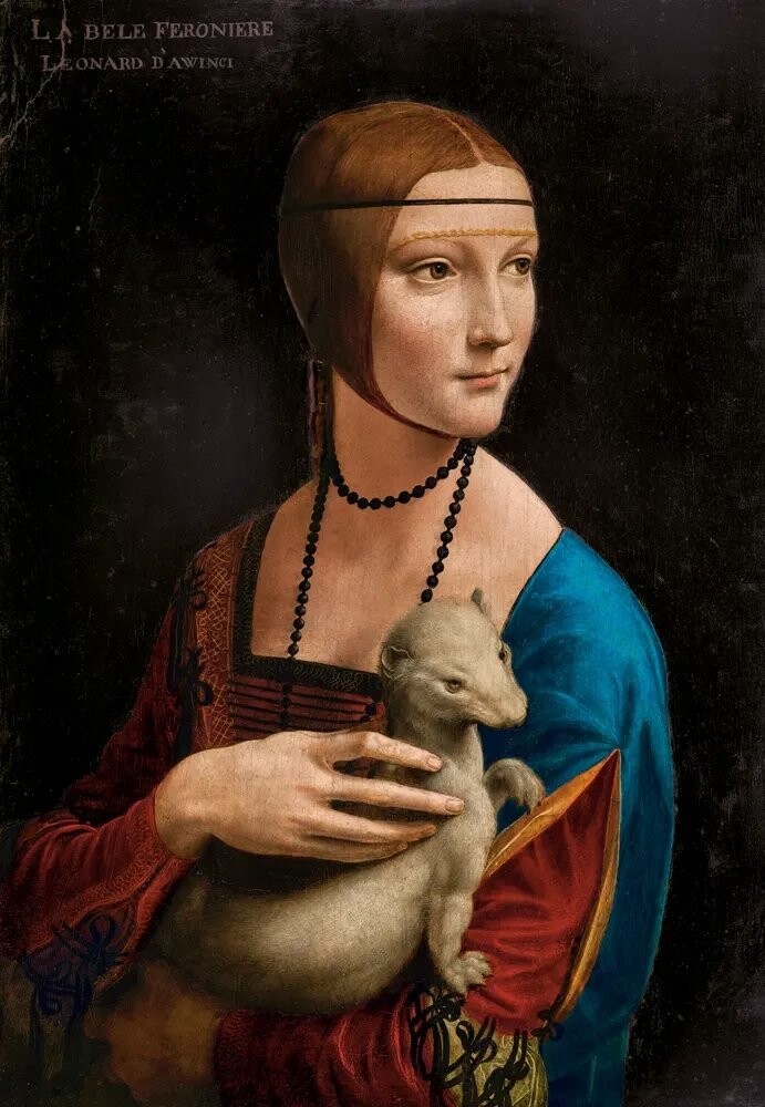 Castorland Art Collection: Dáma s hranostajem 1000 dílků