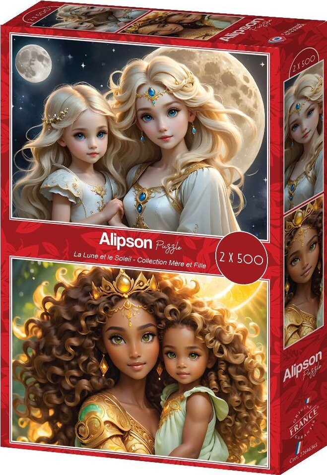 ALIPSON Puzzle Mere et Fille: La Lune et le Soleil 2 × 500 dílků