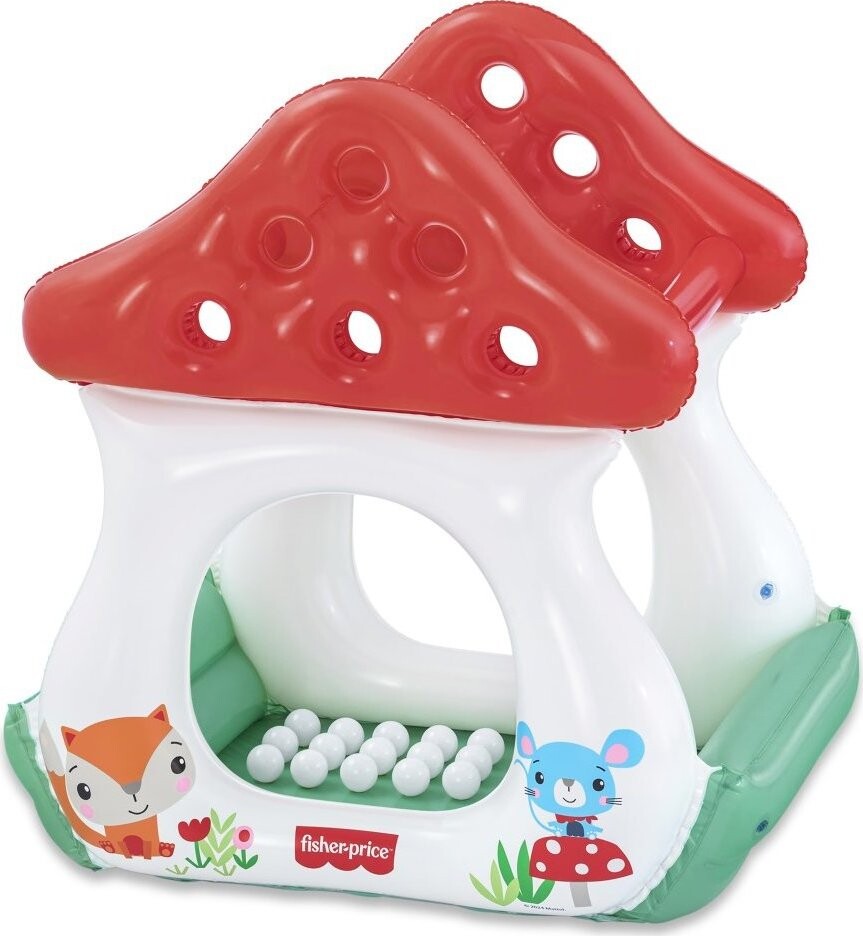 Bestway Muchotrávka Fisher Price s loptičkami