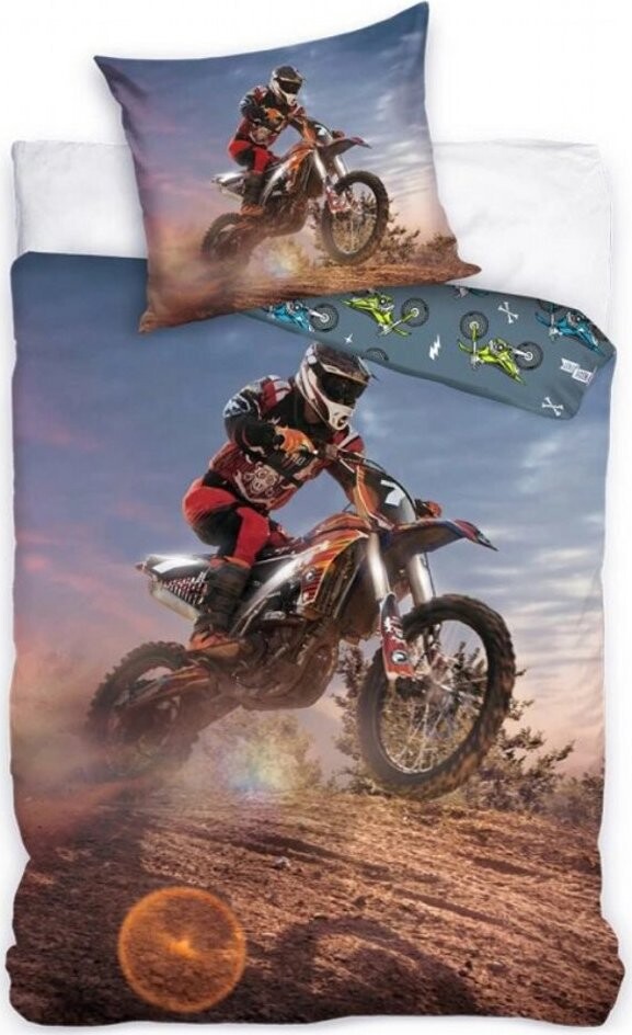TipTrade Obliečky bavlna Motokros Preteky v púšti 140 × 200 cm, 70 × 90 cm