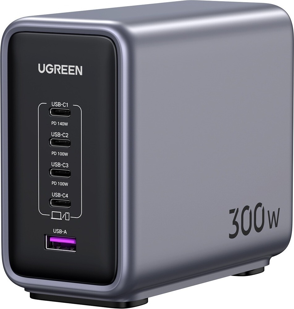 Ugreen 1*USB-A+4*USB-C 300 W Desktop Fast Charger EÚ