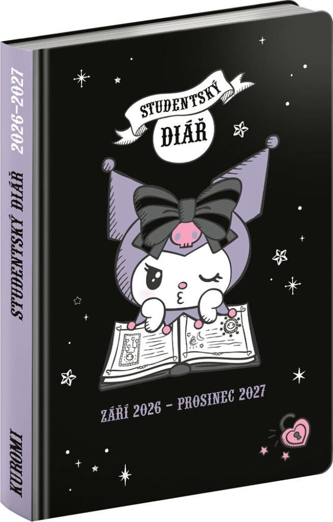 NOTIQUE Študentský Kuromi (september 2026 – december 2027), 9,8 × 14,5 cm