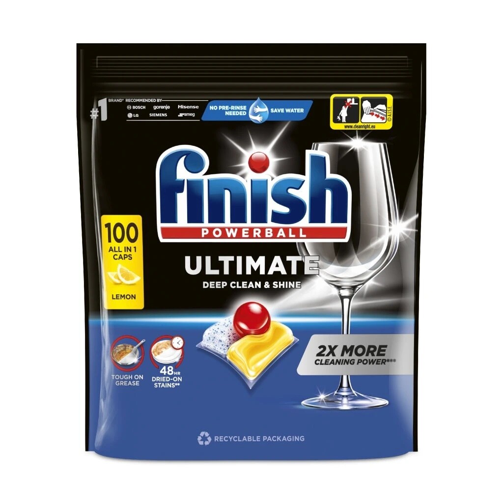 Finish - Calgonit Finish Powerball Ultimate Lemon tablety do umývačky riadu 100ks