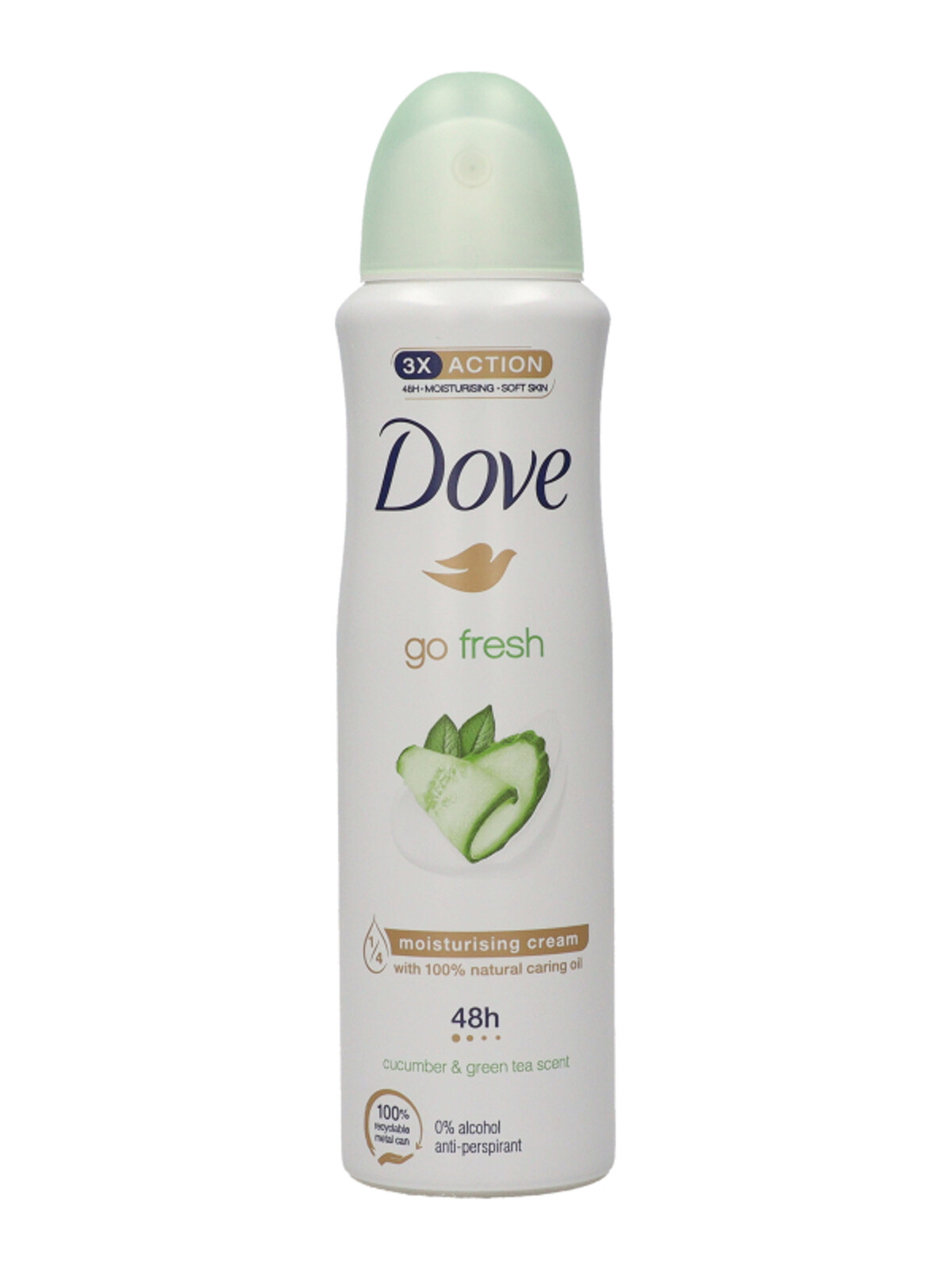 Dove Antiperspirant v spreji s vôňou uhorky & zelený čaj 150 ml