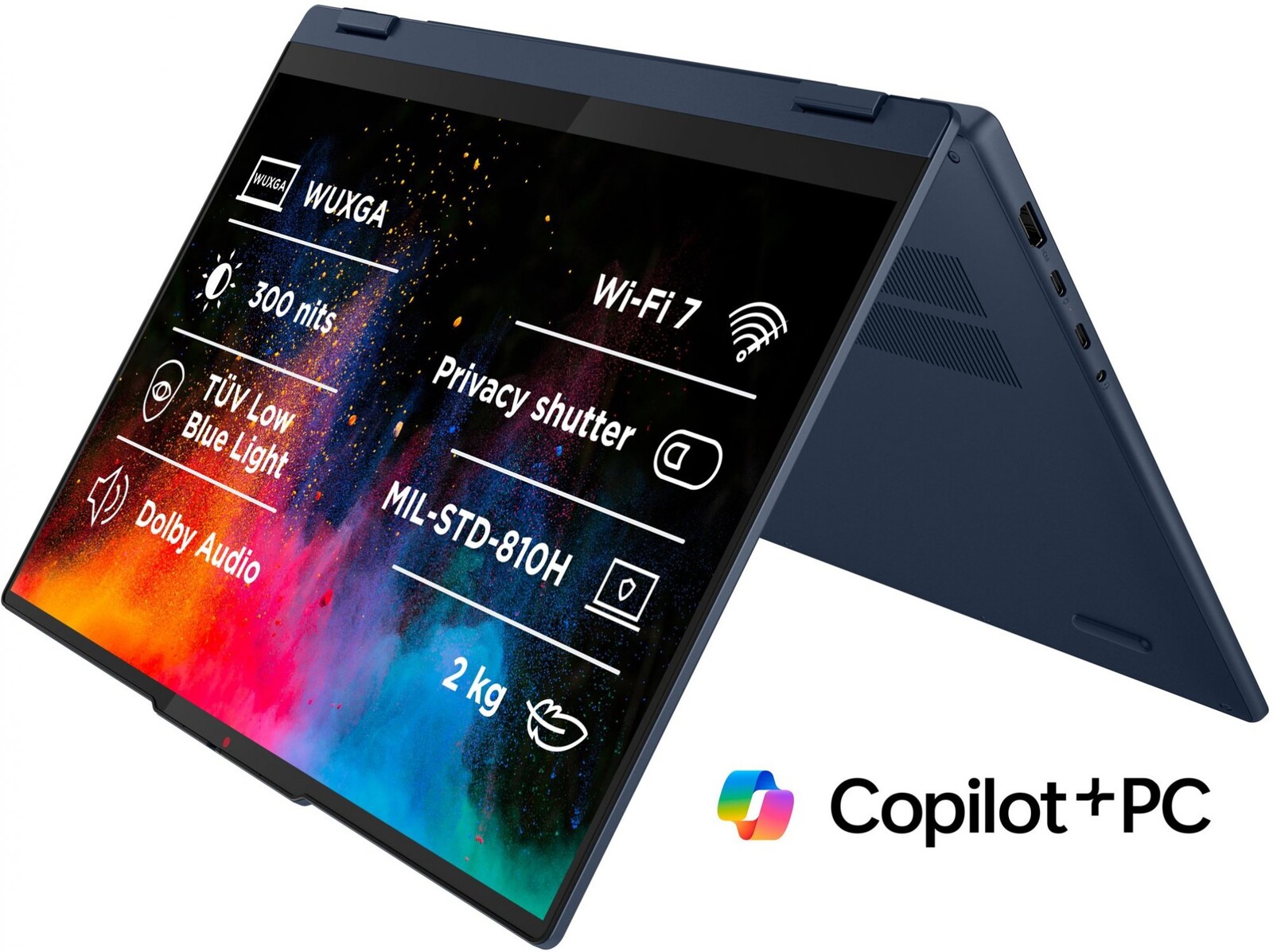 Lenovo IdeaPad 5 2-in-1 16AKP10 Cosmic Blue kovový (bez adaptéra)