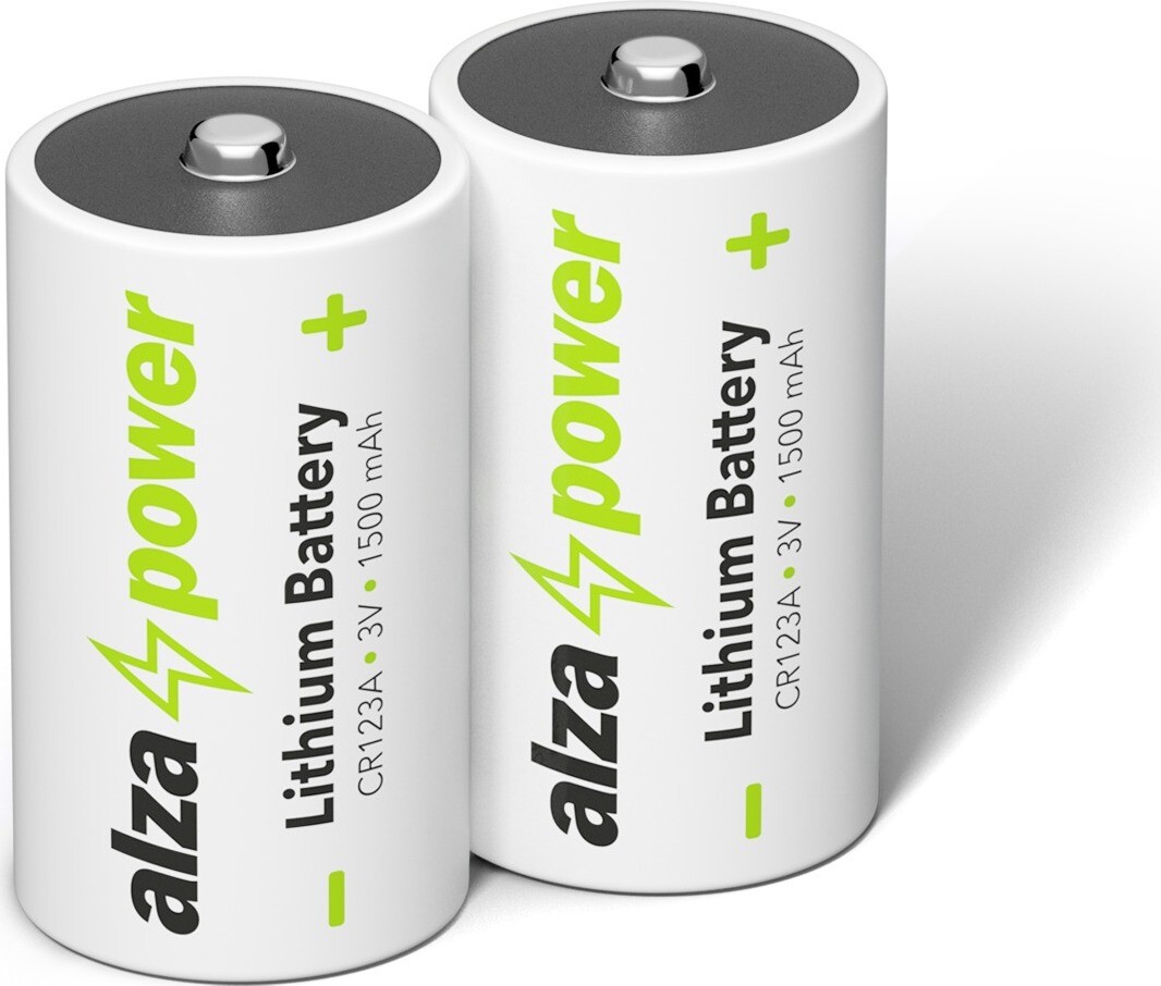 AlzaPower Lithium Battery CR123A 2 ks