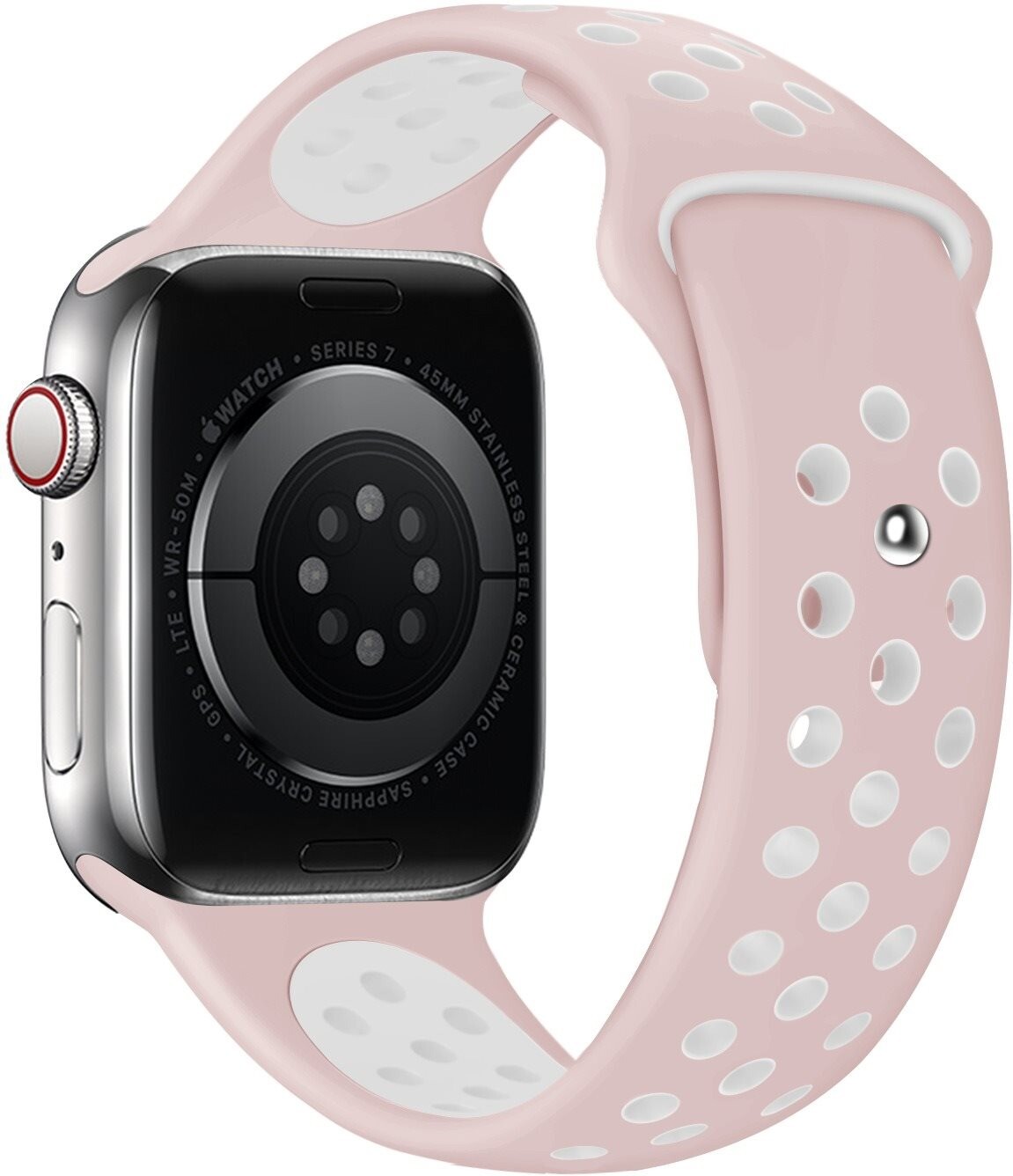Eternico Sporty na Apple Watch 44mm / 45mm / 46mm / Ultra 49mm Cloud White and Pink