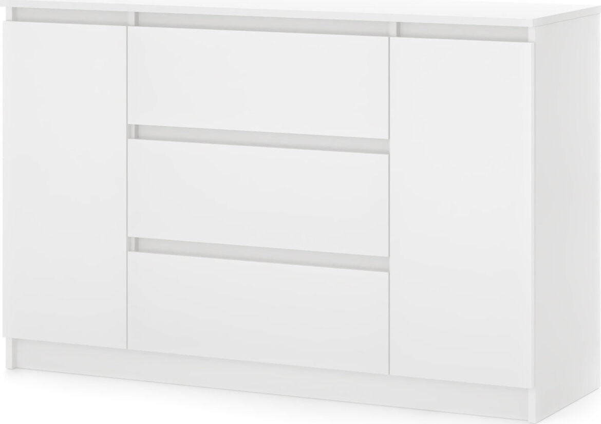 Komoda Simple biela matná 2D3S 120