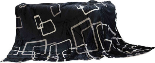 Jerry Fabrics Deka s baránkom mikroplyš 150 × 200 – Štvorce čiernobiele