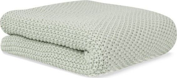 Bonjourbébé Detská pletená deka organická bavlna 70 × 90 cm, mint