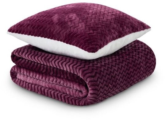 Dormeo warm hug set fialový ombré 130 × 190