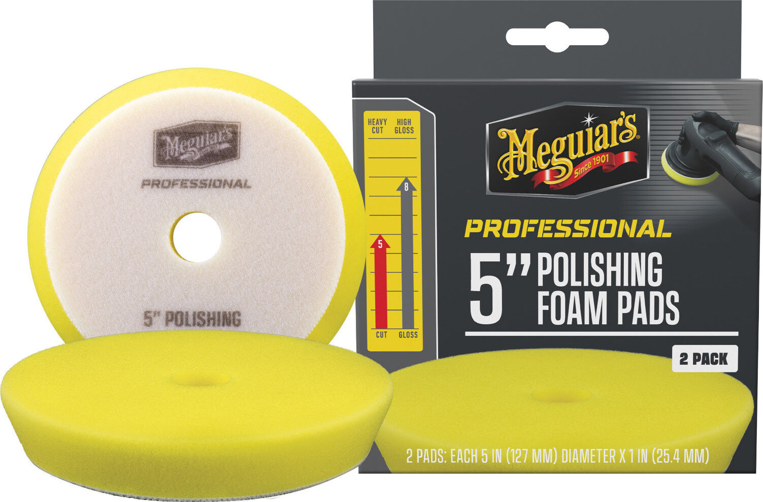 Meguiar's Professional Polishing Foam Pad – penové leštiace kotúče, priemer 5