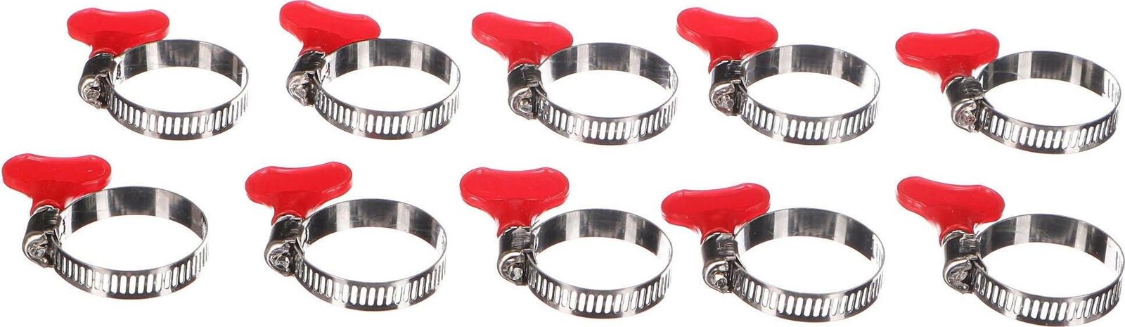 SIXTOL Mechanic Connect Hadicová spona s motýlikom, 18 – 32 mm, 10 ks