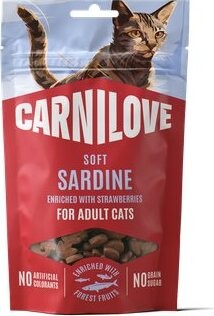 Carnilove Cat Soft Snack Sardine enriched with Strawberry 50 g