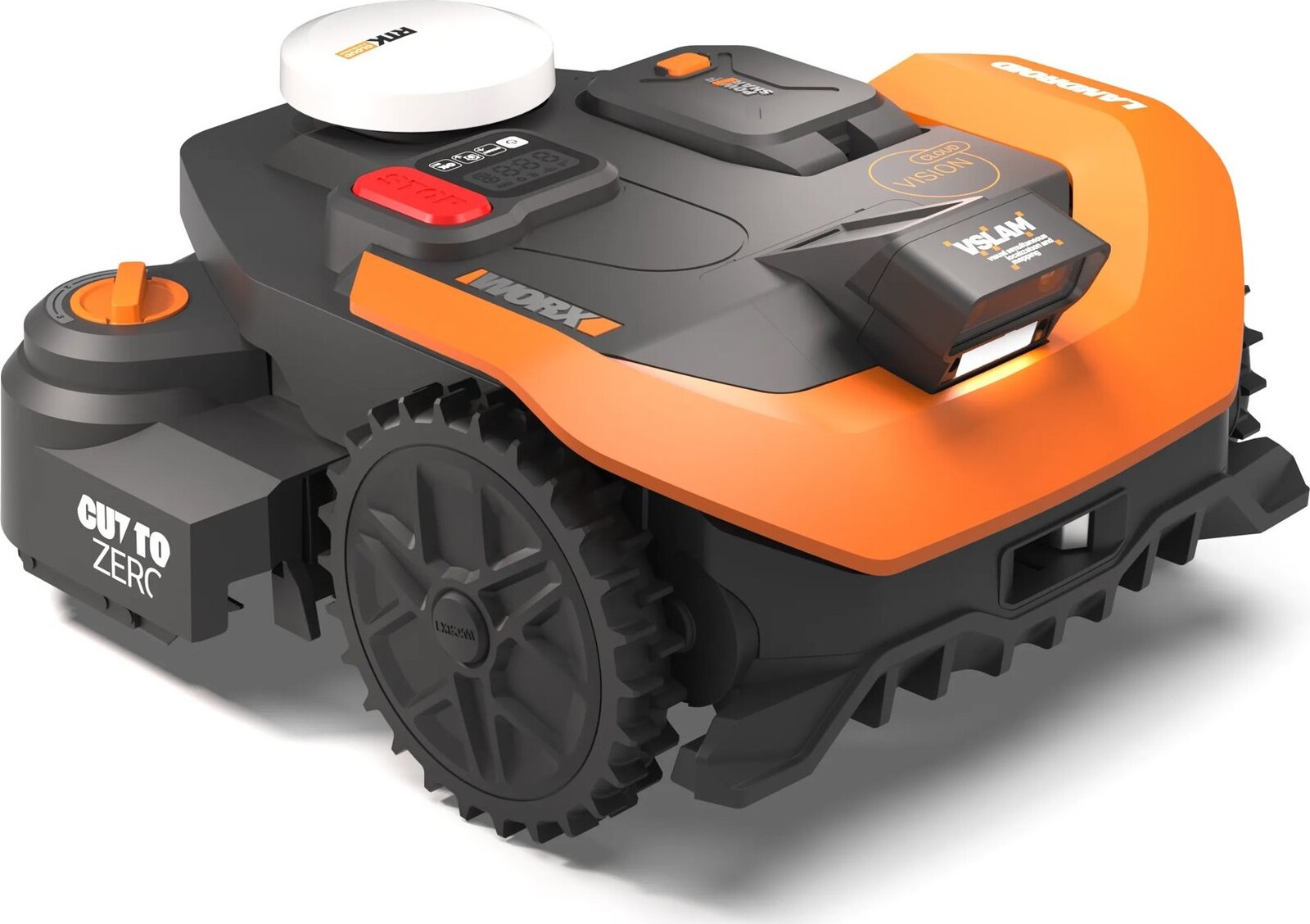 WORX Robotická kosačka WR330 Vision Cloud 3000 m2 (RTK + AI V-SLAM Stereo + Cut-to-Zero)