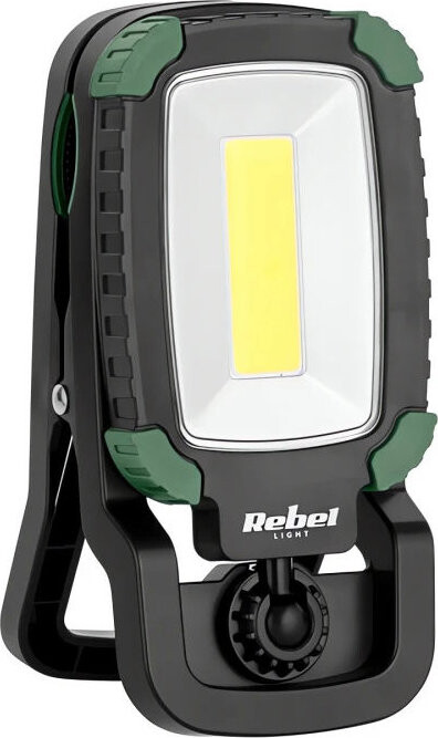 Rebel URZ3496 Dílenská svítilna s klipem, 5 W, 500 lm, 3,7 V/2000 mAh