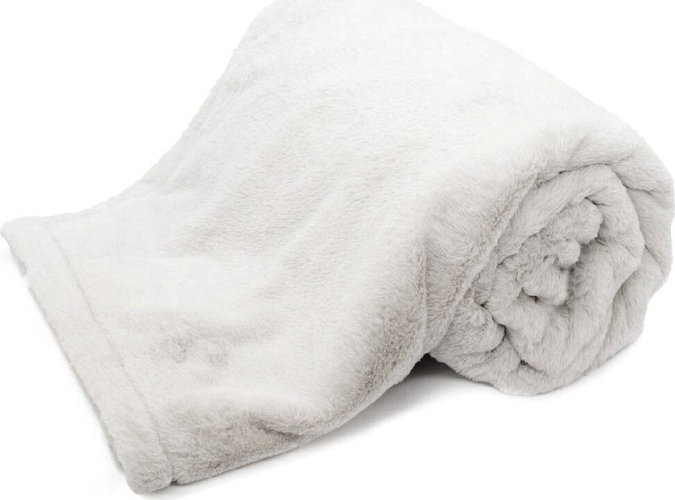 ARÔME HOME Luxusná deka s flanelovou podšívkou, Softique svetlo sivá