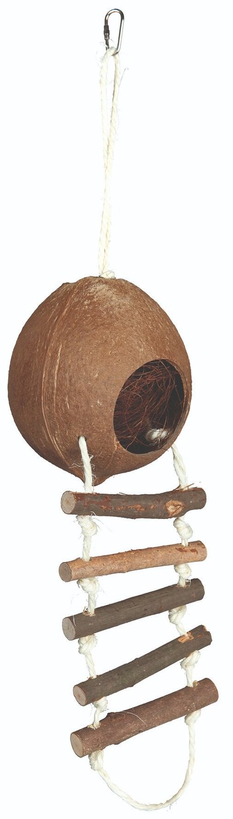 Trixie Kokosový domček s rebríkom pre škrečky 13 × 56 cm
