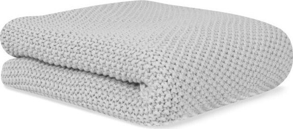 Bonjourbébé Detská pletená deka organická bavlna 70 × 90 cm, grey
