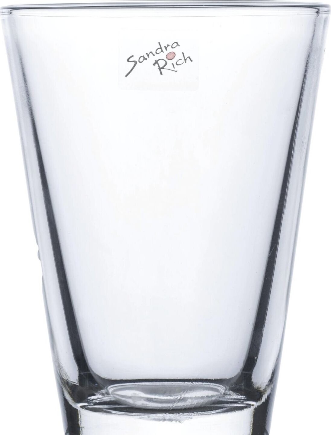 Sandra Rich Coni Váza sklenená 15 cm, priemer 11 cm