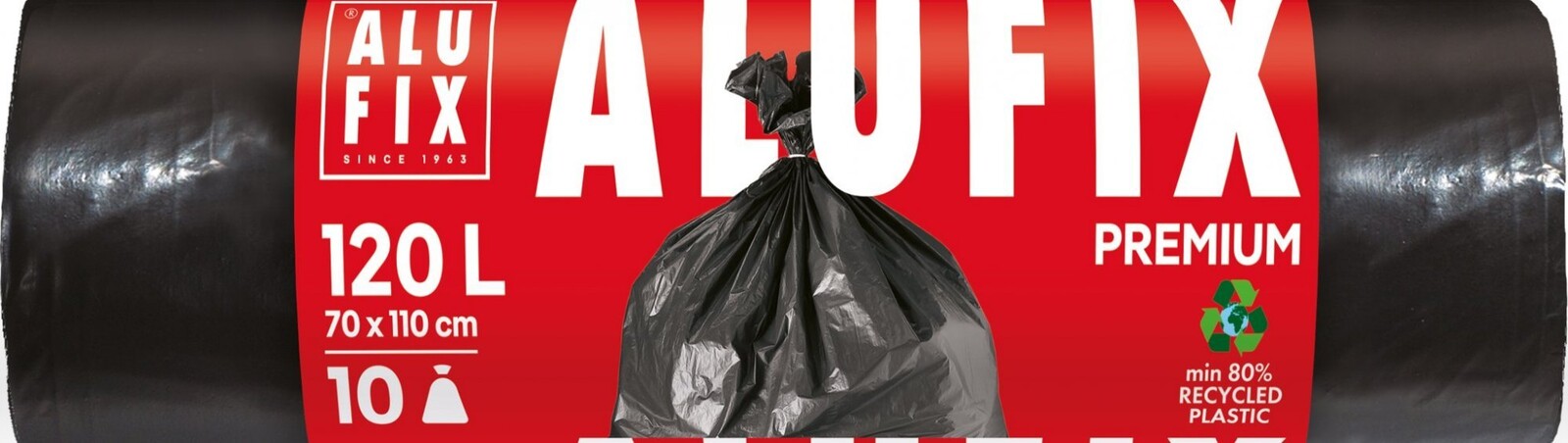 ALUFIX Premium čierne 120 l, 10 ks