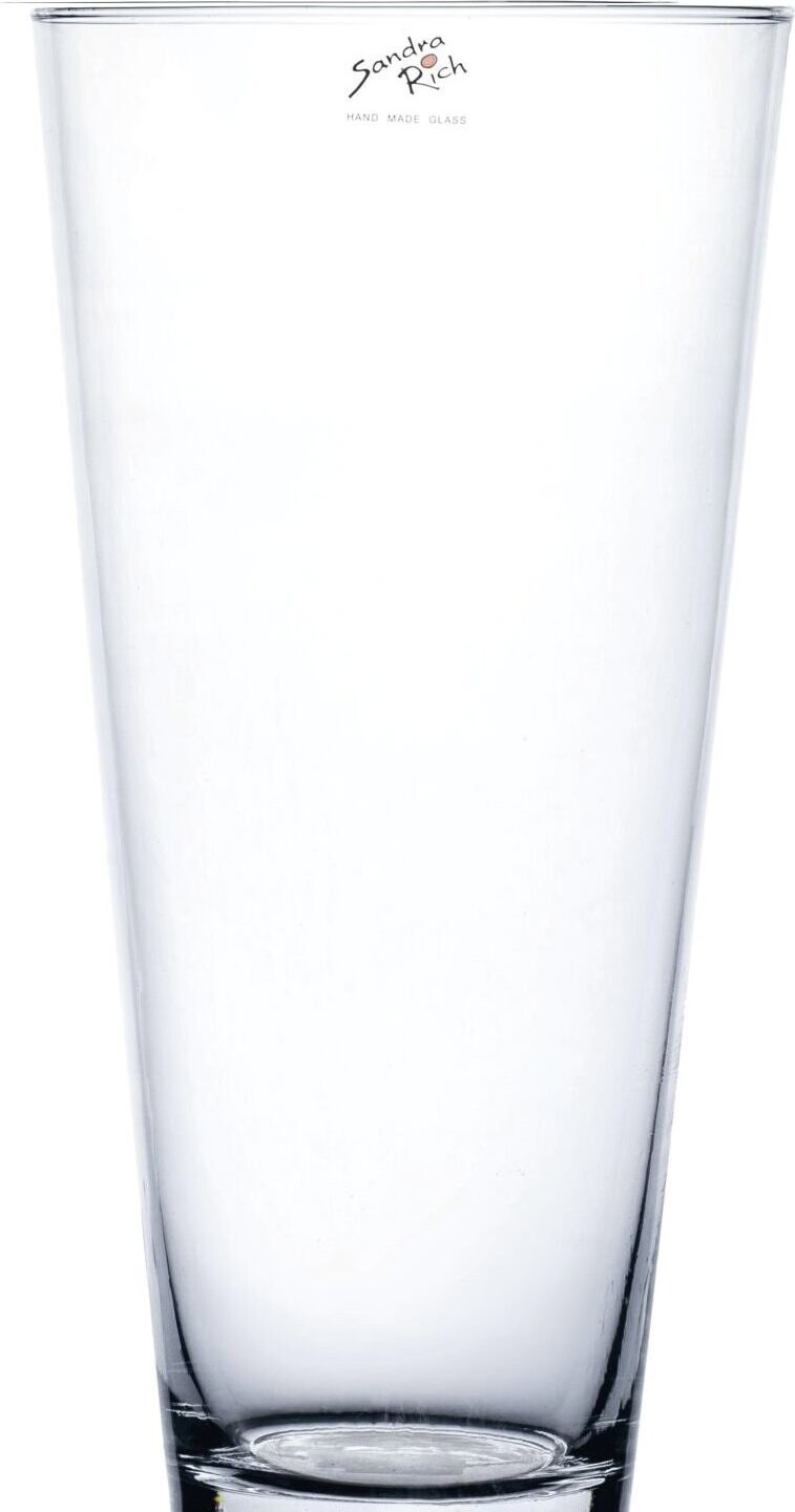 Sandra Rich Coni Váza sklenená 30 cm, priemer 14,5 cm