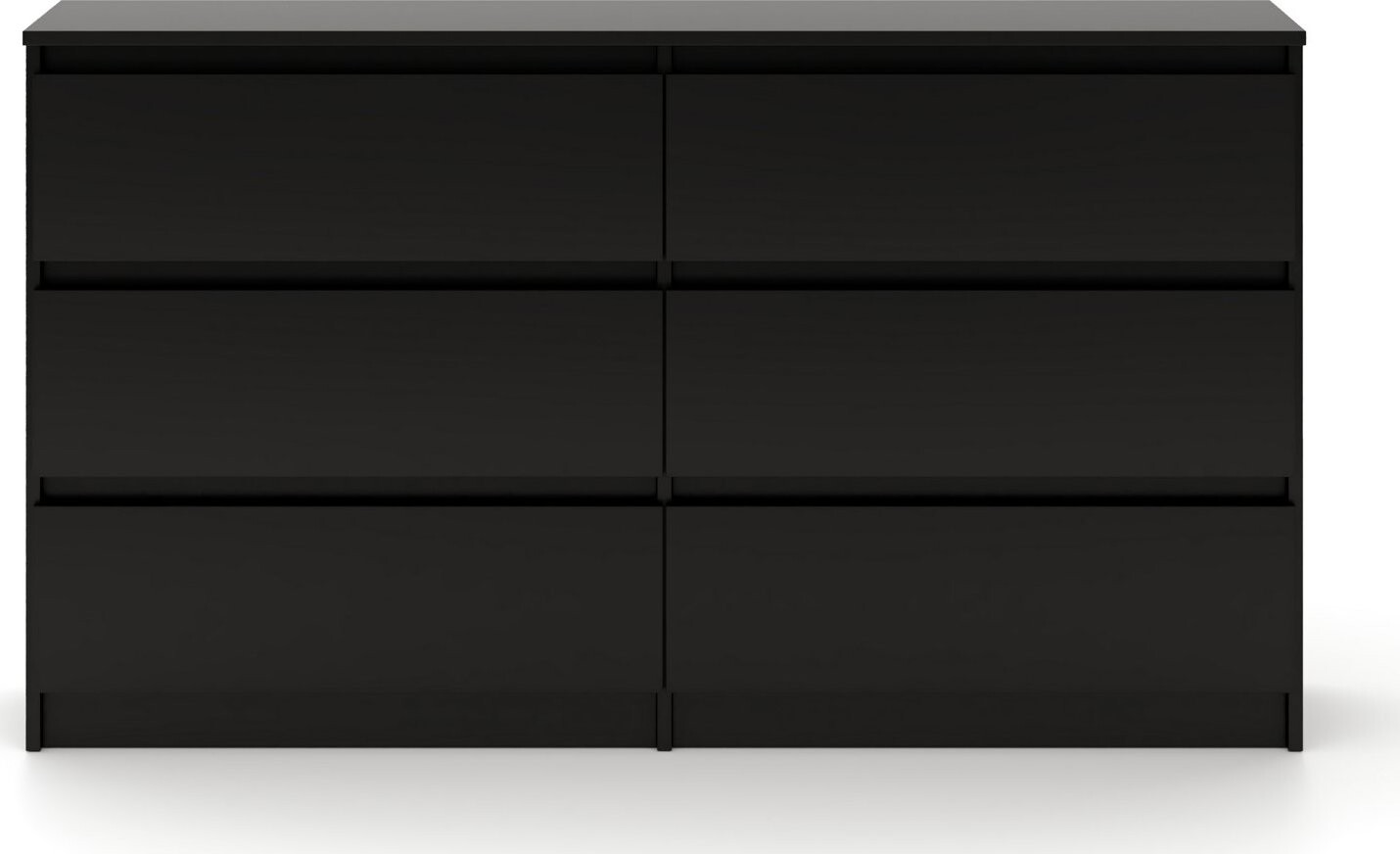 Komoda Simple čierna matná 6S 120