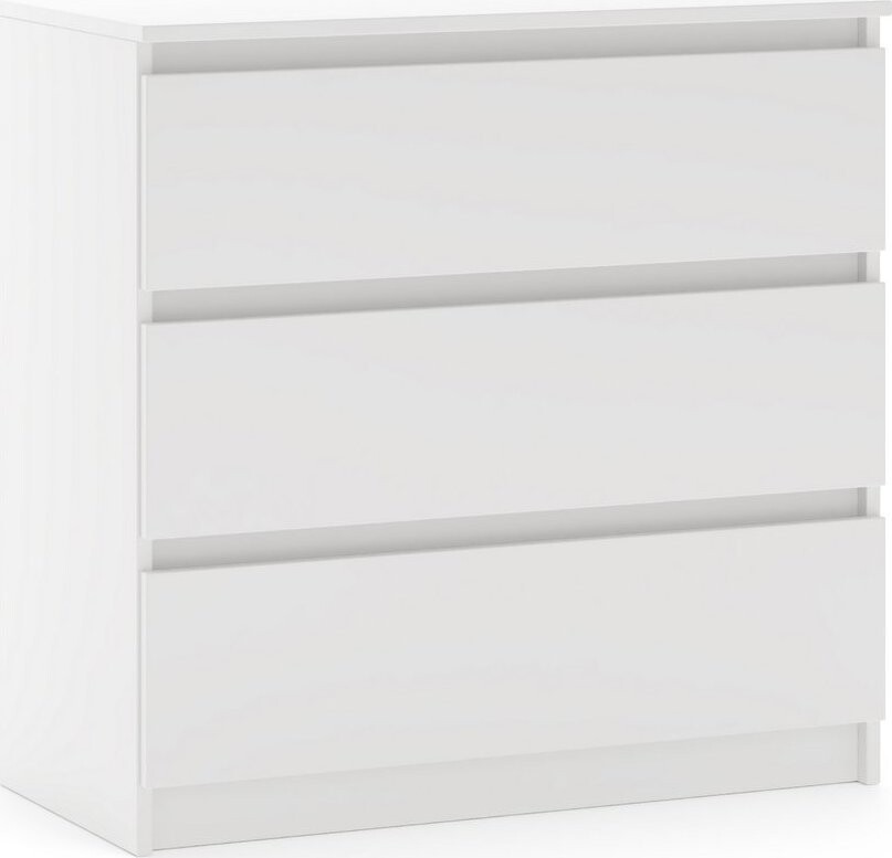 Komoda Simple biela matná 3S 80