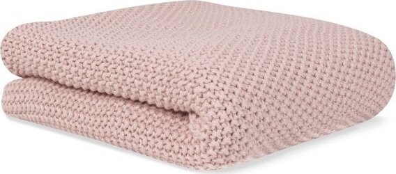 Bonjourbébé Detská pletená deka organická bavlna 70 × 90 cm, pink