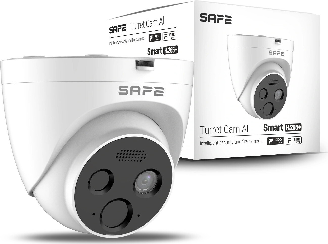 SAFE Turret Cam AI, biela