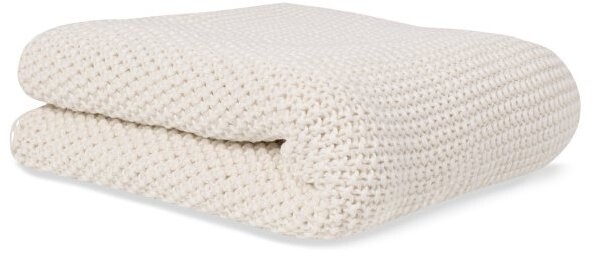 Bonjourbébé Detská pletená deka organická bavlna 70 × 90 cm, beige