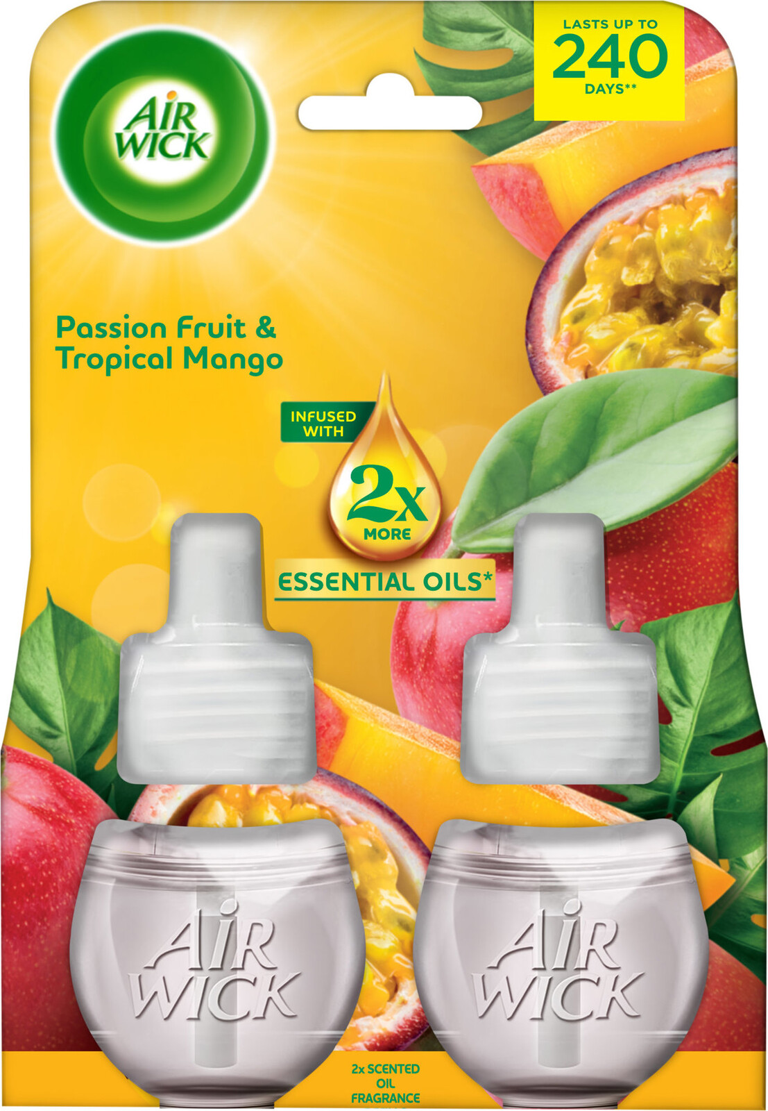 AIR WICK Electric náplň DUO Maracuja a tropické mango 2× 19 ml