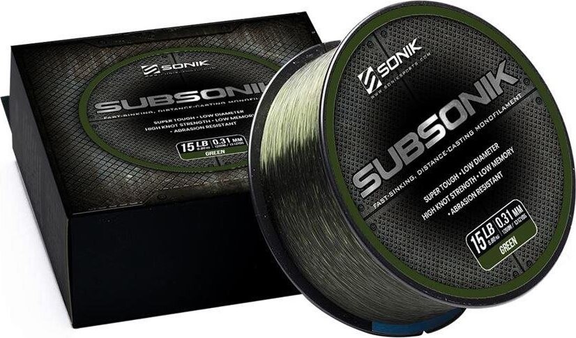 Sonik Subsonik Green 0,31 mm 15 lb 1200 m