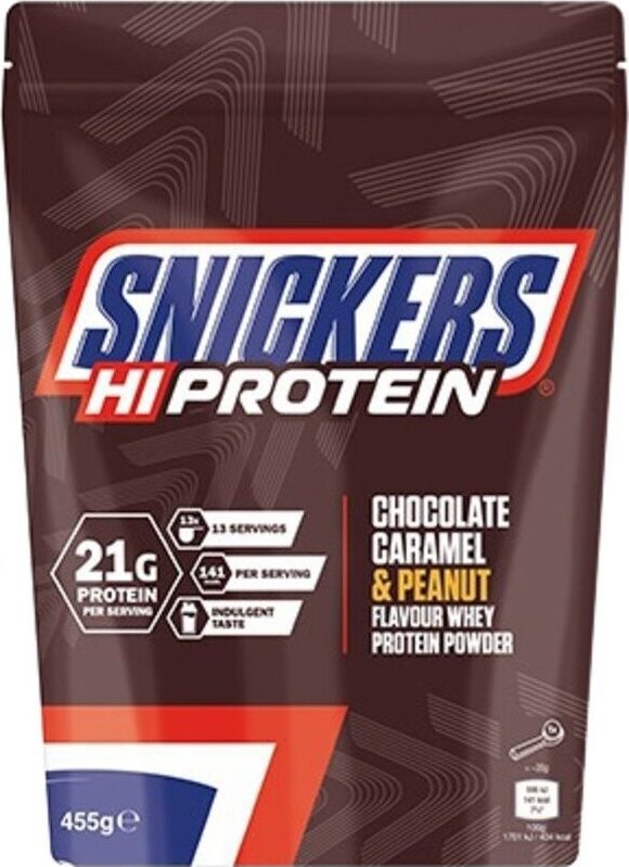 Mars Snickers HiProtein Powder 455 g Chocolate, Caramel & Peanut Flavour