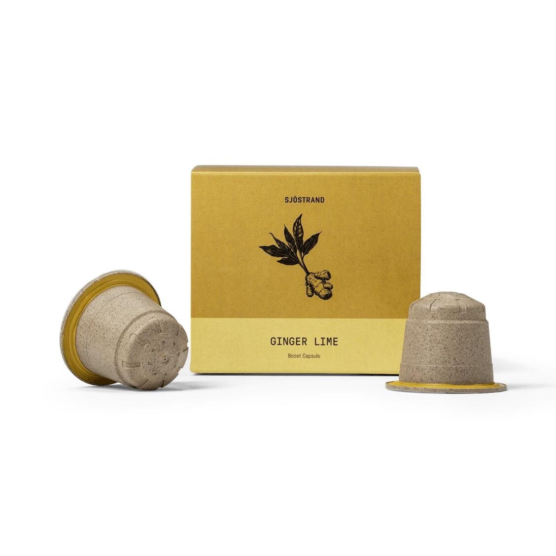 Kapsule do kávovaru BOOST GINGER LIME, sada 10 ks, Sjöstrand