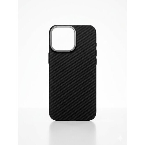 Puzdro Iron Carbon iPhone 16 Pro Max - čierne