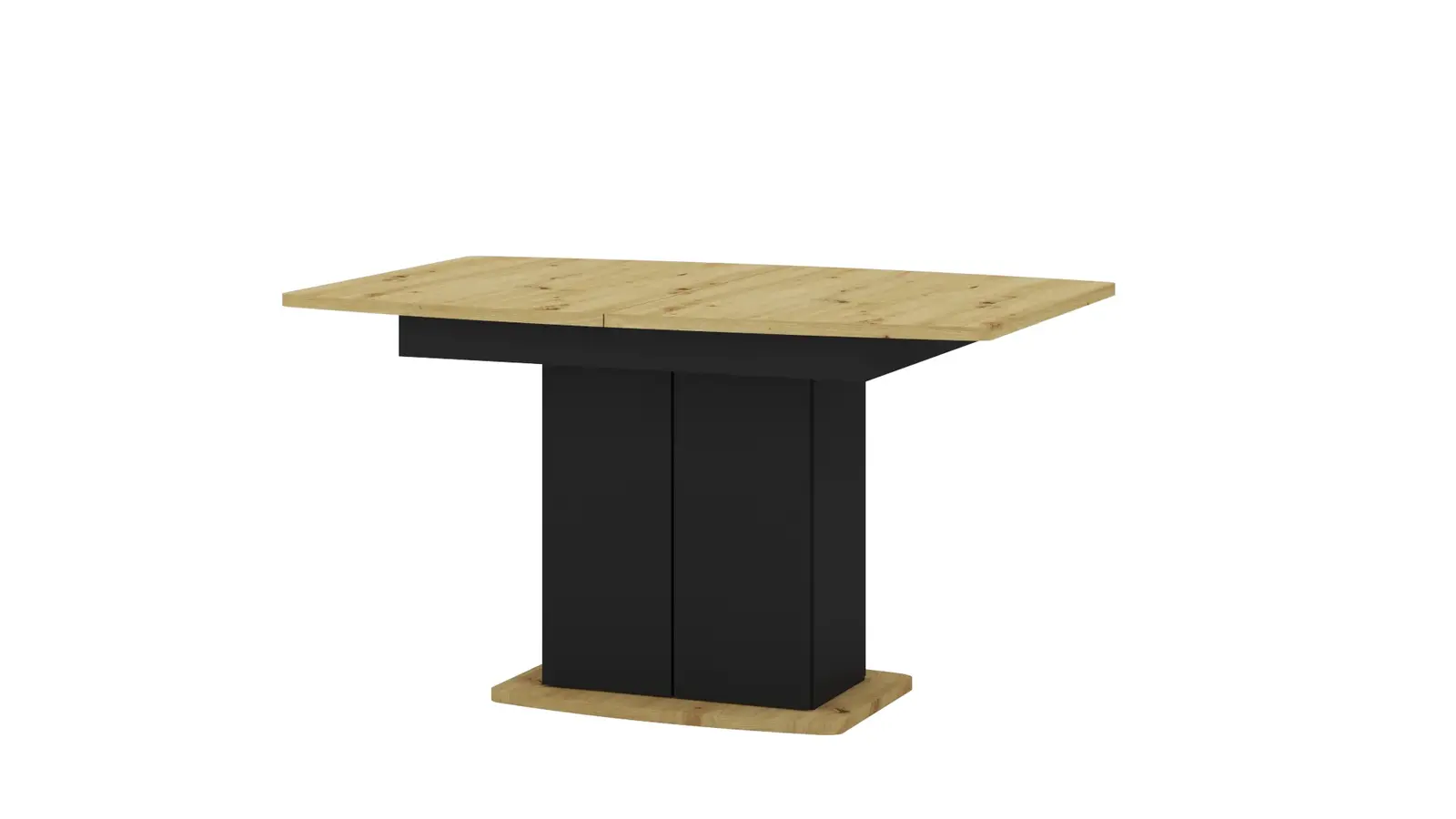 Jídelní rozkládací stůl Mons 140/210 cm dub Artisan/černý