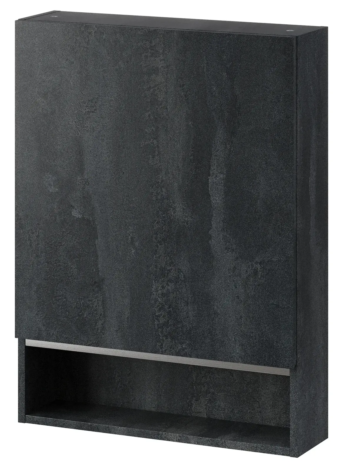 Závěsná koupelnová skříňka Letto 04 60 cm černý beton