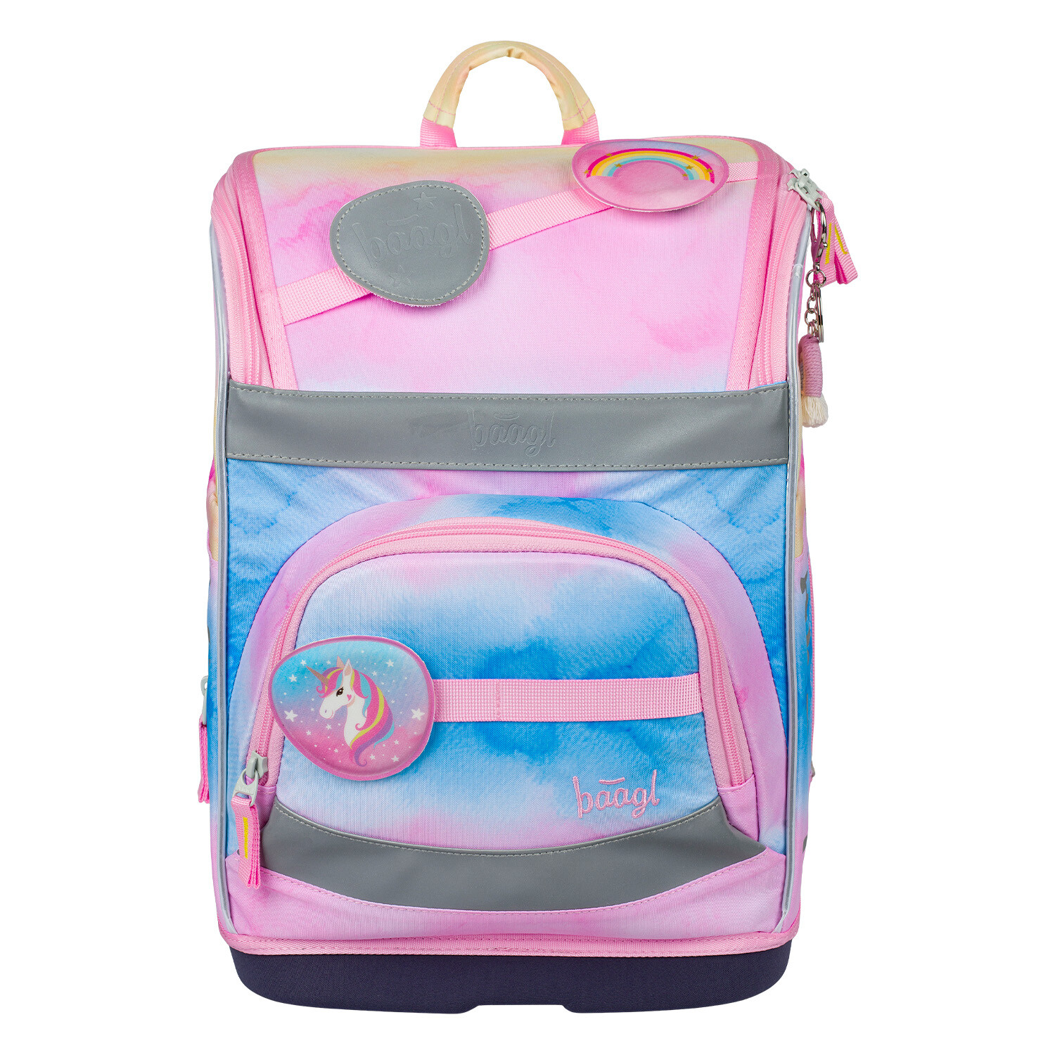Školská aktovka BAAGL Zippy Plus Rainbow Unicorn - 21 L