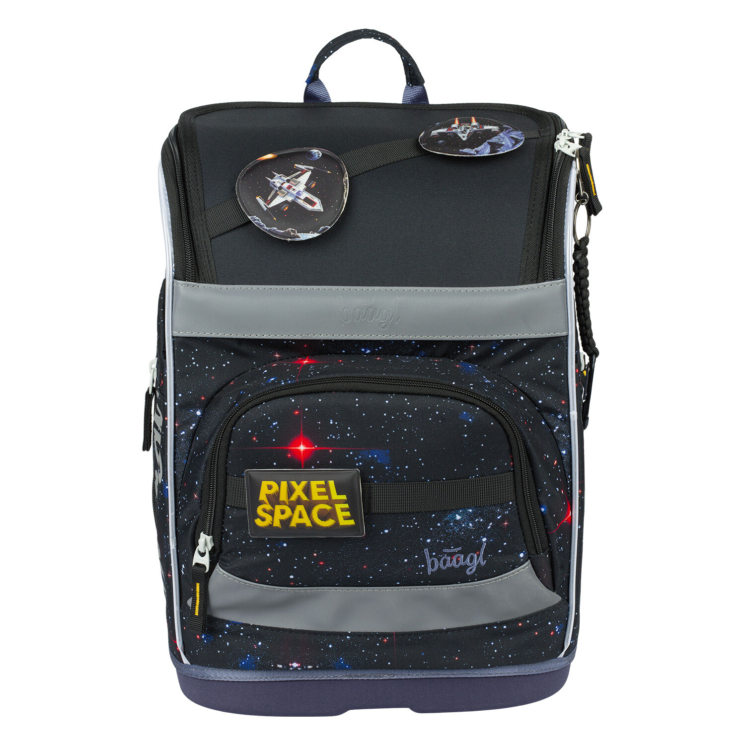 Školská aktovka BAAGL Zippy Plus Pixel Space - 21 L