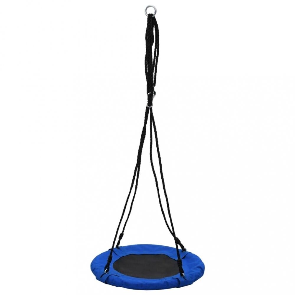 Hojdačka Ø 60 cm modrá / čierna Dekorhome