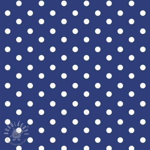 Bavlnená látka Dots cobalt